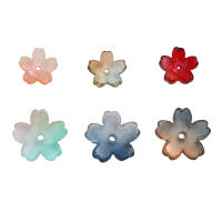 10Pcs Perlas De Vidrio Con Diseño De Flor De Cerezo Perforada Tres Dimensiones Únicas Para Creación De Joyería DIY Pulseras Y Pendientes - details 4