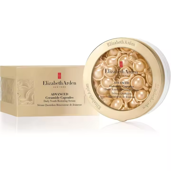 Advanced Cápsulas de Sérum de Ceramidas, con Aceite de Tsubaki, Efecto Triple Antiedad, Rejuvenece, Repara, Hidrata y Difumina Arrugas - 60 Cápsulas - 1