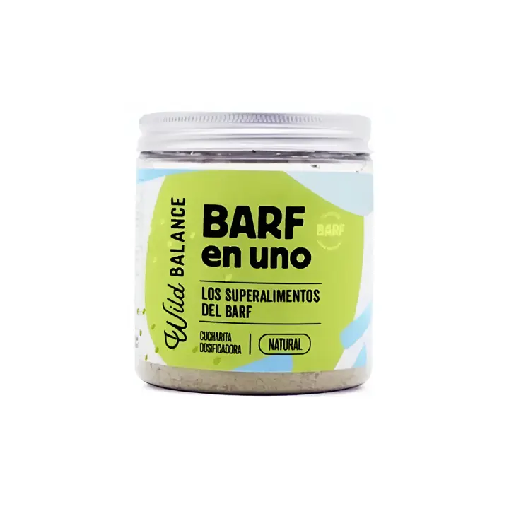 Wild Balance – Barf en Uno 100g - Suplemento Natural para Fortalecer el Sistema Inmune de Perros y Gatos - Compatible con Dietas Barf, Pienso y Comida Húmeda para tu Mascota - 1