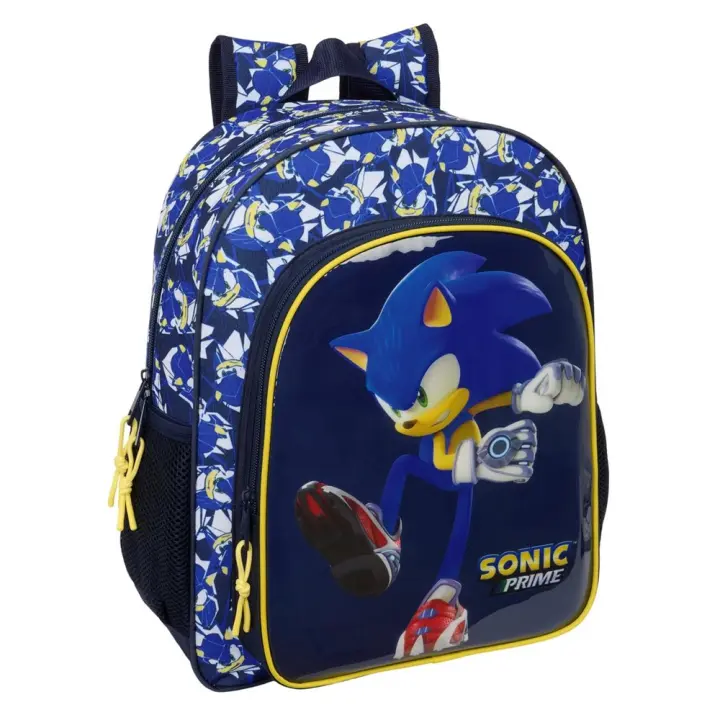 Mochila Junior Adaptable a Carro Sonic "City" 32X38X12Cm (Safta 612595640) - 1