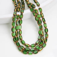 48pcs Cuentas De Vidrio Amarillas De 4x6mm Para DIY Hecho a Mano Collar Pulsera Accesorios Para La Creación De Ropa - details 5
