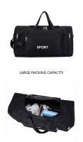 -bolsa deportiva de gran capacidad para hombre, bolso de hombro multifunción para entrenamiento de viaje, Yoga y gimnasio al aire libre - details 0