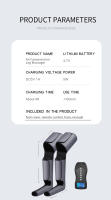 Masajeador De Piernas Pressotherapy Recargable 2000mah Con Almohadillas De Aire Para Túnel Y Pielón Dispositivo De Masaje Para Relaxación Muscular Y Alivio Del Dolor - details 12