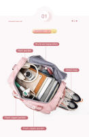 Bolsa De Deporte Para Mujer Bolsa De Mano Seca Y Húmeda Viaje Fitness Exterior Bolsa De Hombro Cruzada Weekender Duffel Nylon Negro Rosa Gris Morado Azul Verde - details 5