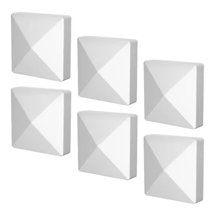 6Pcs Cubiertas De Palete Para Valla Accesorios Para Postes De Guardarrail Cubiertas De Columna Para Exterior Corredores Caja De Agua Para Paredes De Madera Protección Reutilizable Decorativa - 1
