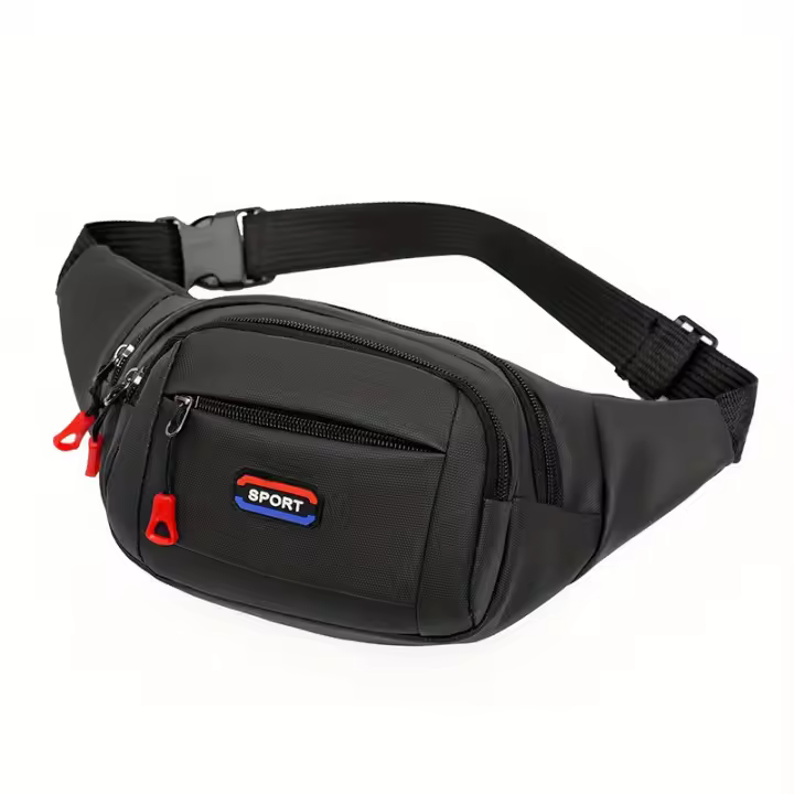 Bolsa De Cintura Para Deportes Al Aire Libre Para Hombres Impermeable Multifuncional Bandolera Ajustable Para Montañismo Y Correr - 1