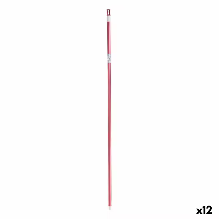 Palo para Escoba 2,3 x 130 x 2,3 cm Rosa Metal (12 Unidades) - 1