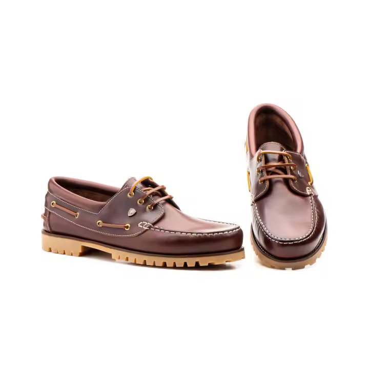 MºF-252-2 XXL Marrón  Hecho en España Náuticos Hombre Piel Marrón Tallas Grandes Numeración: 47-48 Marca: Ibérico Color: Marrón MODELO NAUTICO EN TALLAS ESPECIAL EN PIEL ECHO EN ESPAÑA  GRAN COMODIDAD SUELA DE GOMA - 1