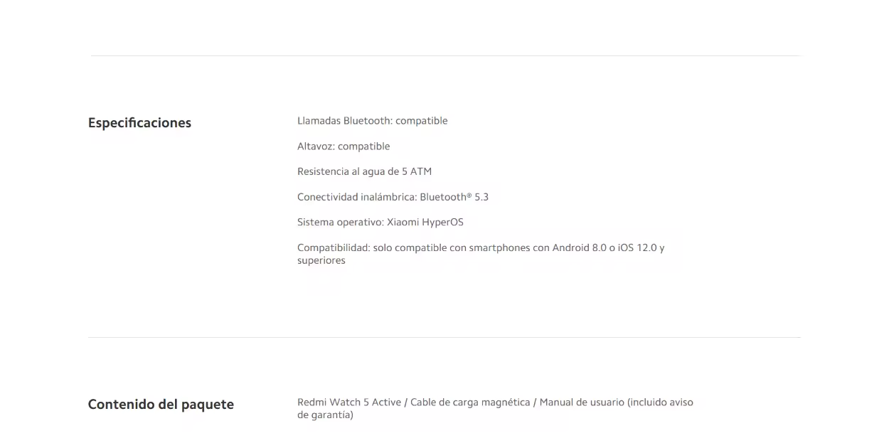 Xiaomi Redmi Watch 5 Active - Llamadas BT, Pantalla 2", Monitor Cardíaco, 140 Modos Deportivos, 18 Días Autonomía - details 17