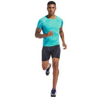 Camiseta De Correr Para Hombre Verano Deporte Fitness Sudadera Elástica Compresión T-Shirts De Poliéster Talla Verdadera Para Gimnasio Y Deportes - details 3
