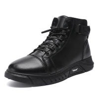 Botas De Piel Para Hombre De Moda Al Aire Libre Botines De Trabajo Ligeros Y Calientes Diseñador Hecho a Mano Clásico Con Cordones Talla Verdadera - details 4