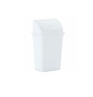 GRUPO MAYA 04150 PAPELERA CON TAPA BASCULANTE 10L BLANCO - details 1