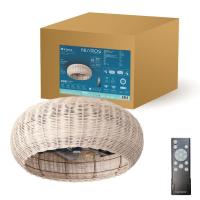 Ventilador DC de Techo LED  Garsaco Matera 20W, 3 Tipos de Luz, Control Remoto, Efecto Madera - details 4