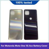 Cubierta De Batería Trasera Para Motorola Moto One 5G Ace Pieza De Repuesto Para Panel De Puerta Delantera Material Plástico - details 0