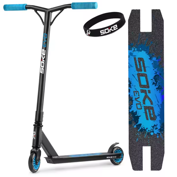 Patinete SOKE EVO azul rojo - 1