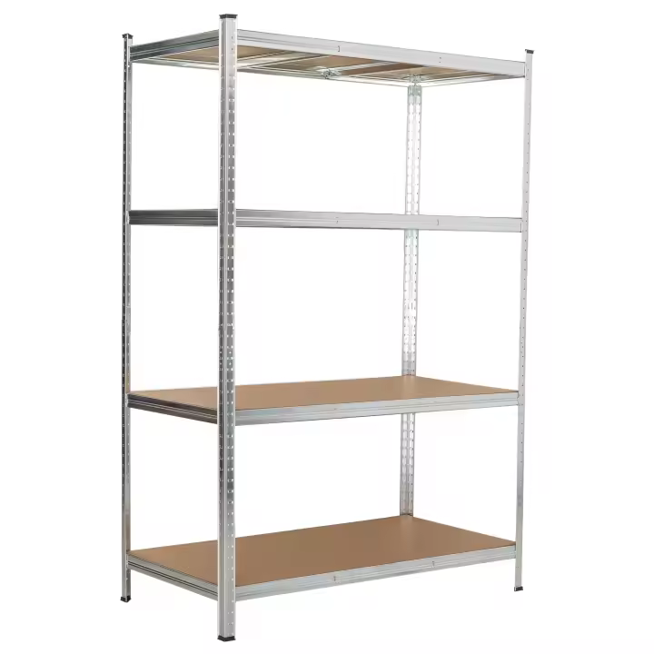 KG KITGARDEN - Estantería Metálica Almacenaje de Acero Galvanizado con 4 Baldas de MDF, 180x120x60cm - GALVA - 1