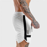 Shorts De Entrenamiento Para Hombre GITF Shorts De Correr Fitness Gym Basketbal Negro Pantalones De Sudor Con Estampado De Deporte - details 5
