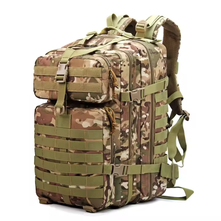 Mochila de camuflaje militar para exteriores, multifunción, para guerra especial, montañismo, viajes, gran capacidad, para hombre, mochila táctica de camping - 1