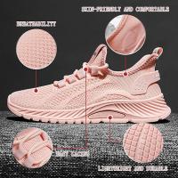 Tenis casuales para mujer: zapatos de malla ligeros y transpirables para caminar, trabajar y viajar, suela antideslizante, calzado cómodo para uso diario - details 1