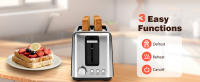Combo Desayuno Premium: Tostadora 2 Rebanadas 750W + Hervidor Eléctrico 2000W, 1.7L, , Acero Inoxidable, Sin BPA - details 2