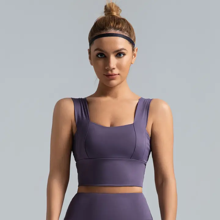 Tirantes anchos, sujetador deportivo antigolpes y antiflacidez, sujetador deportivo push-up para correr y fitness - 1