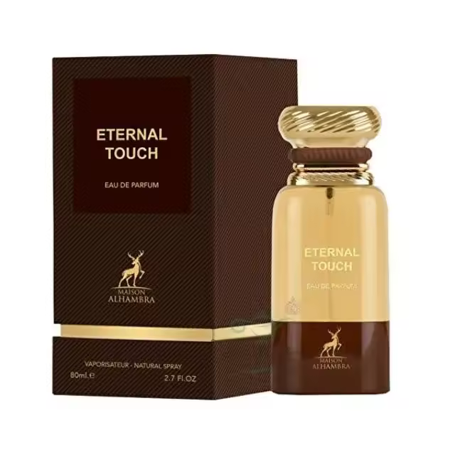 Eternal Touch de Maison Alhambra es una fragancia sofisticada y envolvente que ofrece una experiencia olfativa cálida y especiada, evocando la elegancia de combinaciones clásicas de tabaco y vainilla. Diseñada para quienes aprecian aromas intensos - 1