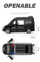 Modelo De Coche De Escala 1:36 Mercedes Benz Con Sonidos Y Luz Para Niños Vehículo De Servicio Ciudadano De Policía Especial De Bomberos Ambulancia De Metal - details 1