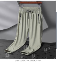 Pantalones Deportivos De Correr Para Hombre Transpirables Y Elásticos Ice Silk Jogging Ajustables Para Gimnasio Y Entrenamiento Al Aire Libre Talla Hasta 8XL - details 14