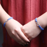 Juego De 2 Pulseras Infinito Hechas a Mano Retro Para Hombres Y Parejas Pulseras De Amistad Joyería Infinita Con Cierre De Toque - details 3