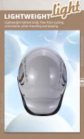 Casco De Motocicleta Retro Medio Cara Con Parabrisas Y Visores HD Para Hombres Y Mujeres Capaz De Ciclismo Y Scooter Material ABS Peso 900g - details 10