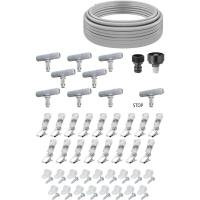 Kit de Nebulización para Jardín 10/15/20m, Enfriador Exterior para Plantas, Gazebos y Terrazas, Se Conecta a Manguera y Grifo, Presión 3-5 Bar, Sistema de Riego por Microaspersión - details 1