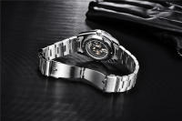 Reloj De Pulsera Mecánico Para Hombres BENYAR Marca De Lujo Acero Inoxidable Resistente Al Choque Con Marcadores Arábigos Y Calendario Completo - details 13
