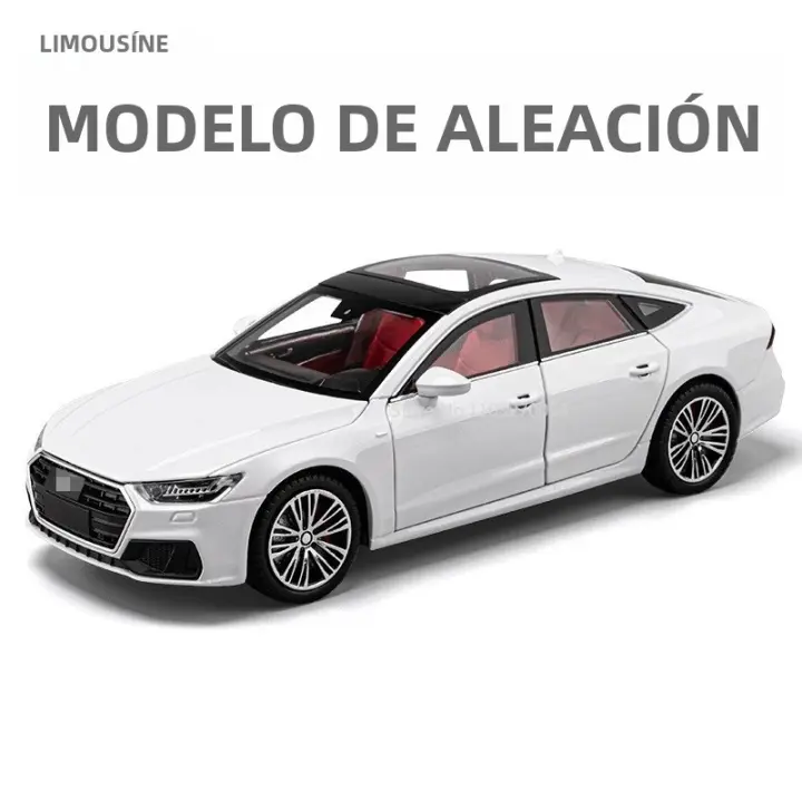 Modelo De Coche De Metal A7 a Escala 1/24 Con Sonido Y Luz 6 Puertas Abiertas Vehículo De Aleación Para Niños Regalos Mejores Para Niños Y Niñas - 1