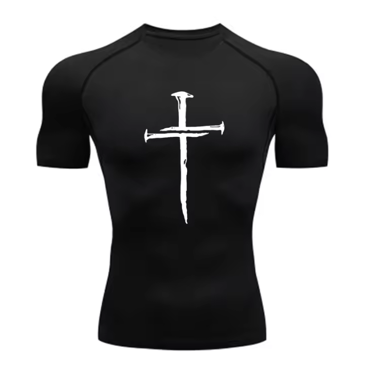 Camiseta De Compresión Para Ejercicio 2024 Hombre Quick-drying Fitness Corta Transpirable Tops Deportivos Manga Larga S-3XL - 1