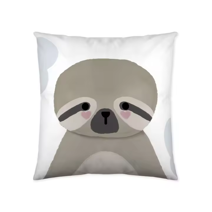 FUNDA DE COJIN VACIO INFANTIL 100% ALGODÓN TERE KWA 50X50 CM COOL KIDS FABRICADO EN ESPAÑA - 1