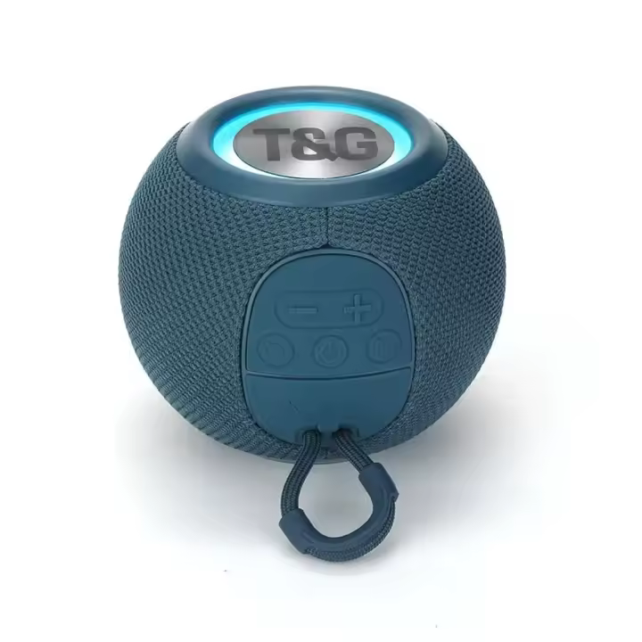 Altavoz portátil TG337 con Bluetooth, minialtavoz inalámbrico con graves, Boombox, LED, IPX7, reproductor de música para exteriores, compatible con BT, AUX, FM, TF - 1