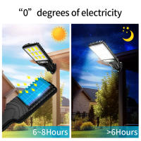 Lámpara De Calle Solar Con Sensor De Movimiento Y Reflector LED COB 108 IP65 Impermeable Luz Exterior Inducción Humana Spot Luz De Pared - details 6