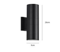 1 UNID LED EN EL Aire Libre lámpara de pared Arriba y Abajo lámpara de pared de una Cabeza lámpara de pared de Aluminio Creative Cabeza lámpara de pared (90*260mm;) Blanco Caliente - details 5