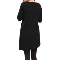 Vestido De Mujer Casual Otoño Elegante Con Botones Color Sólido Largo Manga Vestido De Fiesta Polyester Cuello O Antiguo - details 7