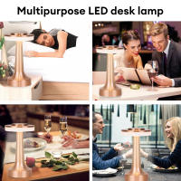 Lámpara De Mesa Retro LED Recargable Por USB Luz Nocturna Infinitamente Dimmable Para Camping Adecuada Para Barra Dormitorio Luz Ambiente - details 7