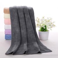 Toalla De Baño Grande Absorbente Para Salon De Belleza Y Hogar Color Gris Para Adultos Y Hombres Tamaño 80x180 Peso 430g - details 3