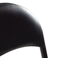 ORION91 Silla ALYA Plegable Asiento Acolchado Color Negro 🖤 45x45x80cm Estructura Negra Comedor Oficina Salón Teletrabajo Cocina - SpazioLuzio - details 0