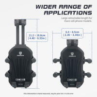 Soporte De Teléfono Móvil Para Motocicleta Con Amortiguador De Vibración Soporte De Rotación Ajustable Para Motorbike Ball Head Mount - details 46