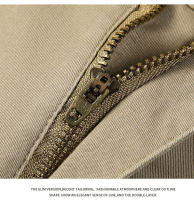 Pantalones Casuales Para Hombre 97% Algodón Negro Caqui Gris Azul Estilo Slim Recto Cierre De Cremallera Moda Pantalones Largos - details 25