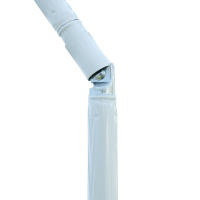 Outsunny Sombrilla de Playa Ø180 cm con Techo Inclinable y Poste de Metal Protección Solar para Jardín Terraza Exterior Rayas Verde y Blanco - details 3
