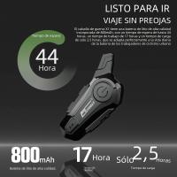 Intercomunicador De Casco X1 plus Motor Bluetooth 5.0 Headset Inalámbrico Para Motocicleta Con Altavoz Interfono Manos Libres 1000m - details 3