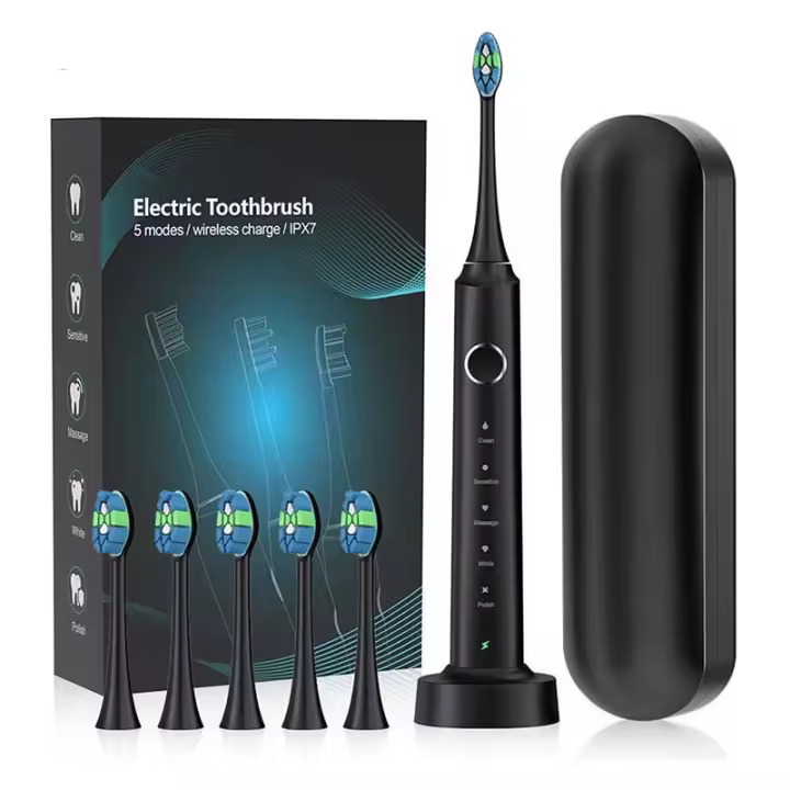 Cepillo De Dientes Eléctrico Inteligente Sonic 2025 Para Adultos Limpieza Profunda Con Pincel Suave Y Característica Impermeable Blanqueamiento De Dientes - 1