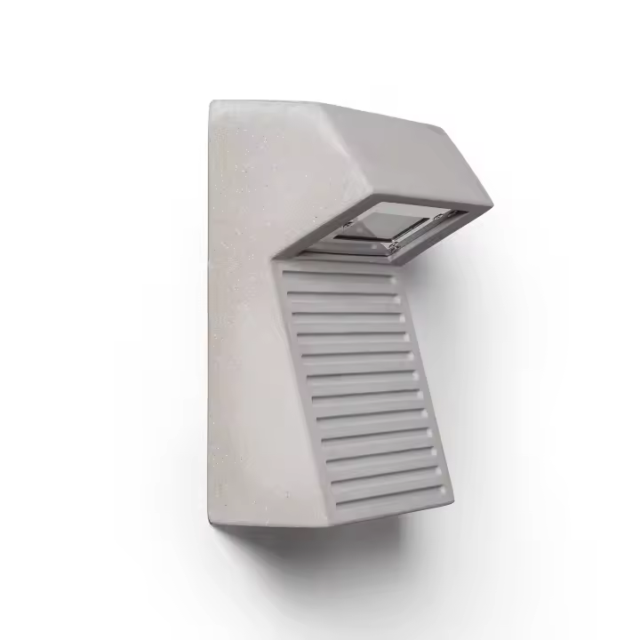 Ledkia Aplique de Pared Exterior LED 8W Cemento Sealy Gris Piedra - 1