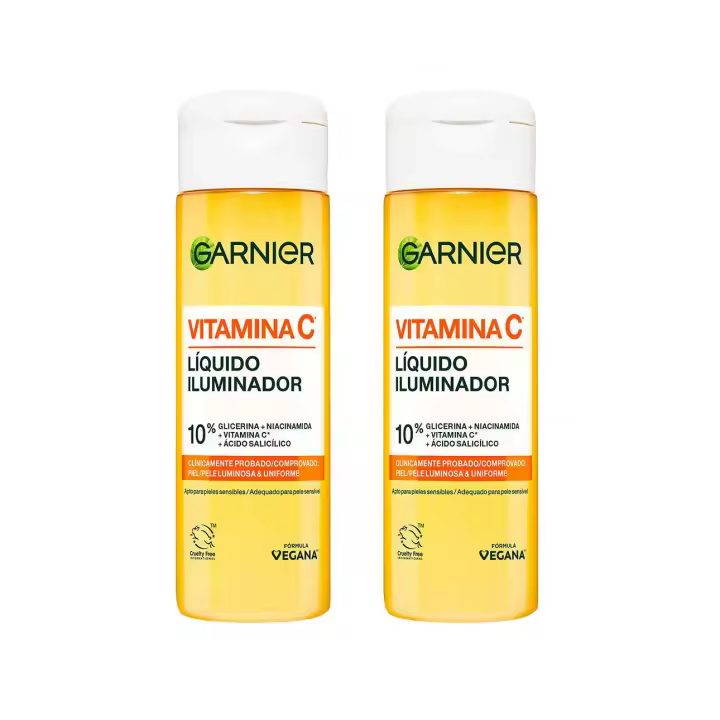 GARNIER | Duplo Vitamina C Líquido Iluminador Cosmética facial 2x120ML - 1