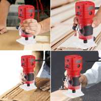 650W Madera Router Máquina de carpintería Seis velocidades eléctrica Trimmer 6.35mm de madera de talla de fresado Herramientas de corte 32000RPM carpintero Herramientas eléctricas - details 7